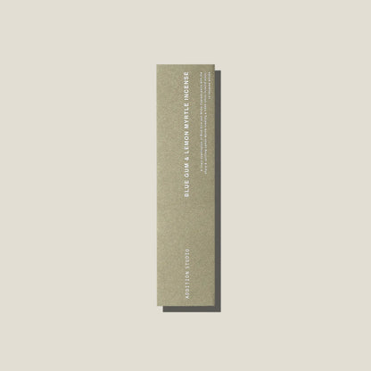 BLUE GUM + LEMON MYRTLE INCENSE BY ADDITION STUDIO