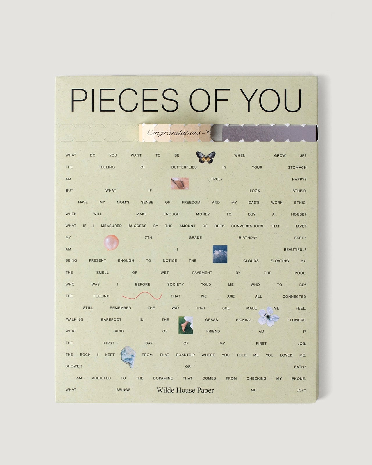 PIECES OF YOU JOURNAL BY WILDE HOUSE PAPER