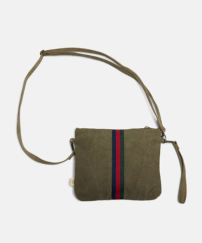 KHAKI ESCAPEE CLUTCH BY PONY RIDER