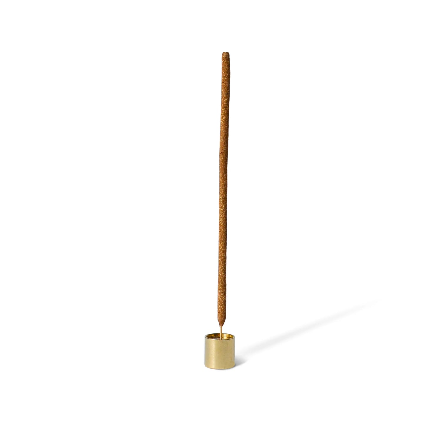 CYLINDER BRASS INCENSE HOLDER