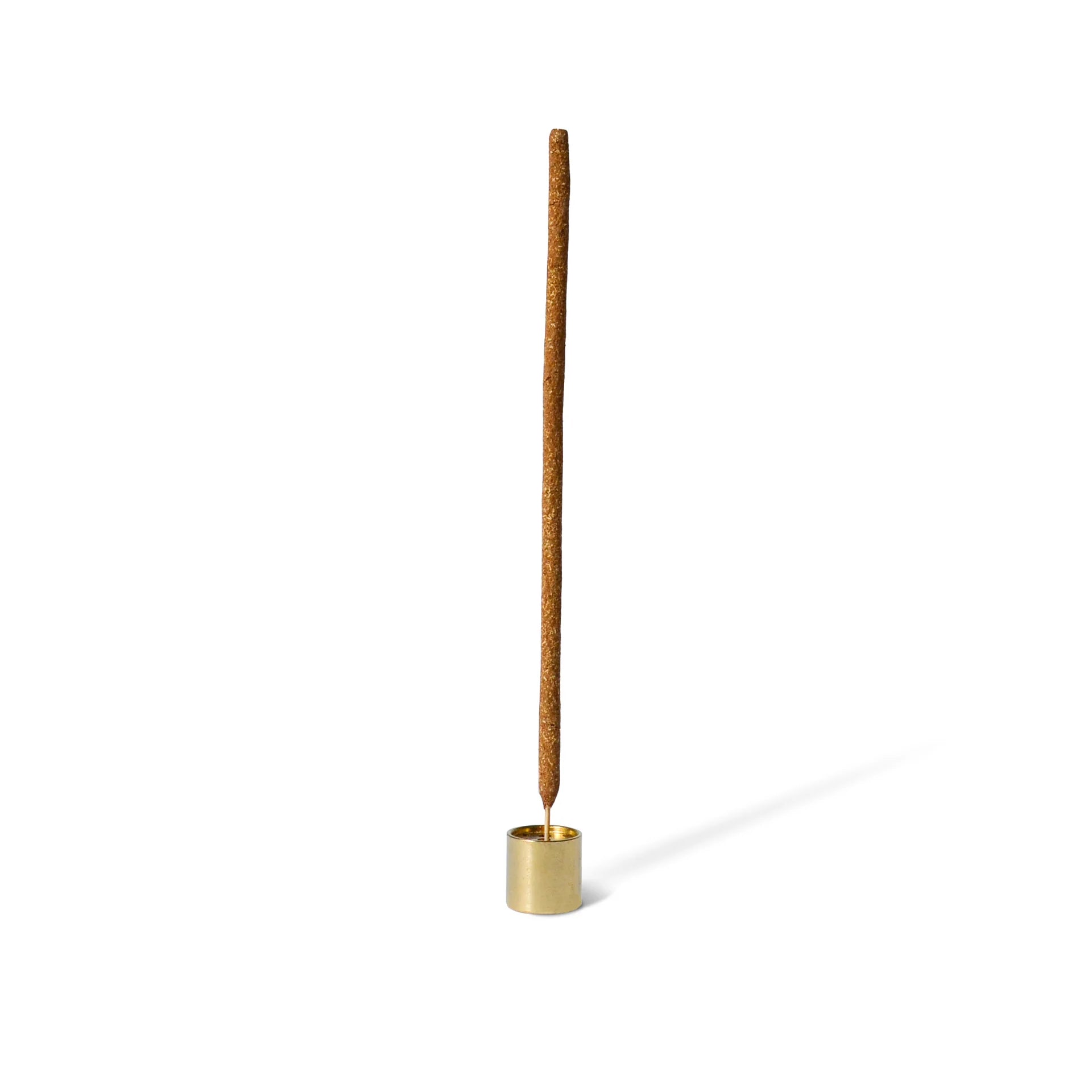 CYLINDER BRASS INCENSE HOLDER